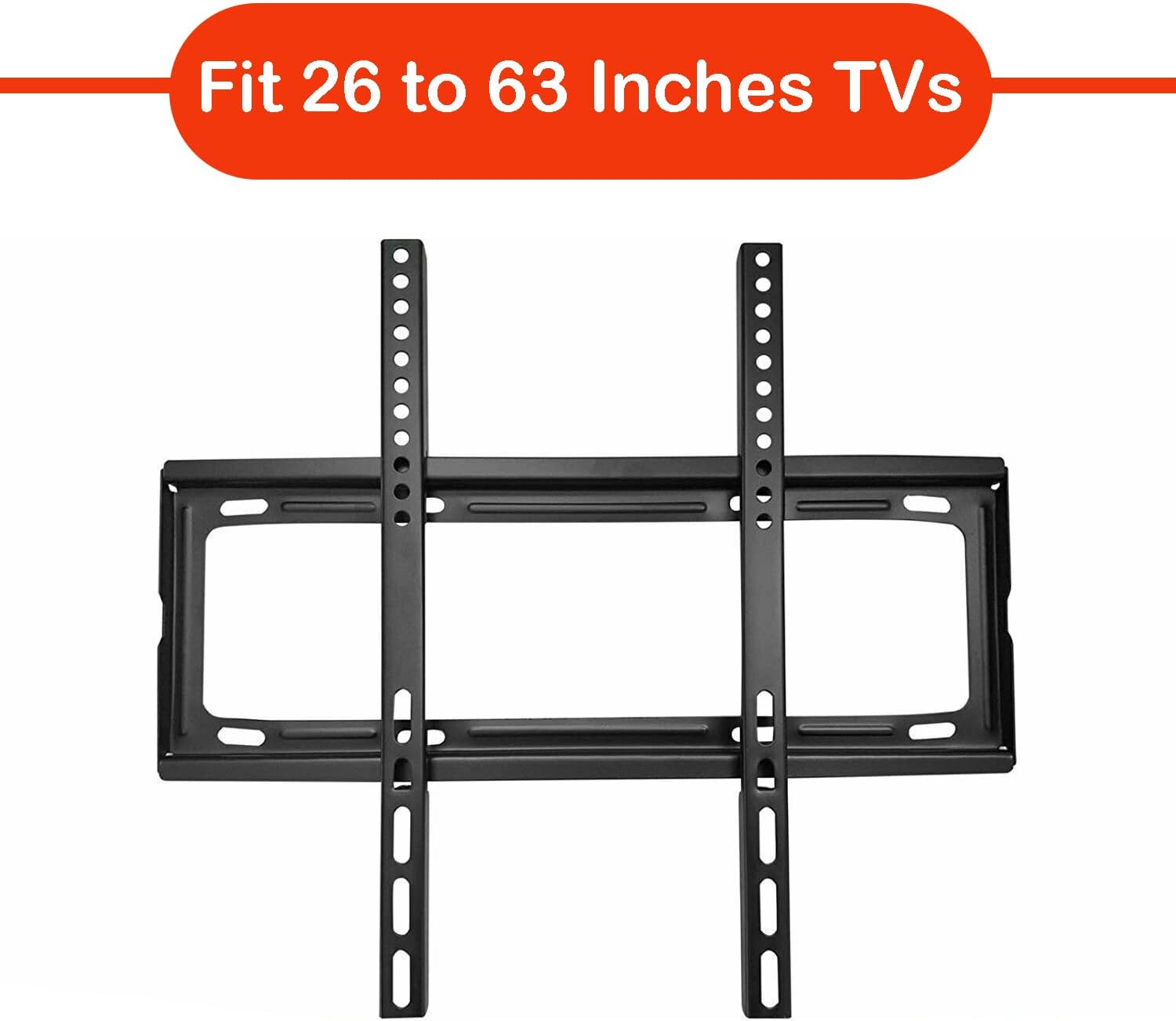 1549 TV Wall Bracket Mount Slim Monitor Stand for 26 x 63, LCD LED 3D plasma Flat TVs Full Motion Heavy-Duty Wall Bracket, Sturdy and Strong Flat Screen Design TV Wall Mount (46cmx20cm) 1549 TV Wall Bracket Mount Slim Monitor Stand for 26 x 63, LCD LED 3D plasma Flat TVs Full Motion Heavy-Duty Wall Bracket, Sturdy and Strong Flat Screen Design TV Wall Mount (46cmx20cm)